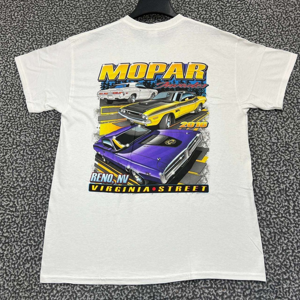 Vintage Reno Mopar Invades Virginia Street Shirt Men Large Gildan Deadstock New